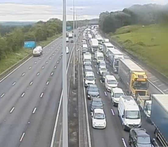 Queues along the M25 section (Traffic Cameras)