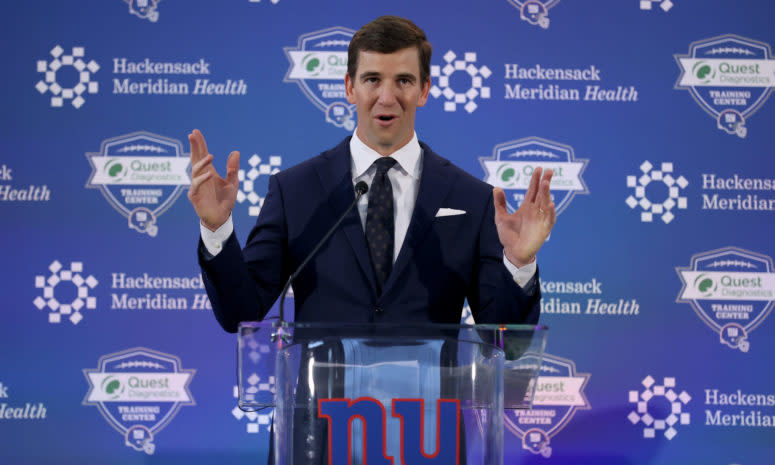 Eli Manning announces his retirement from the NFL.