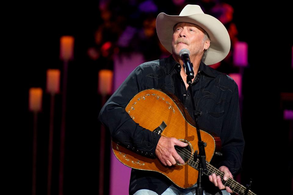 Alan Jackson performs during a "Coal Miner's Daughter: A Celebration of the Life & Music of Loretta Lynn" memorial concert at Grand Ole Opry House  Sunday, Oct. 30, 2022 in Nashville, Tenn. 