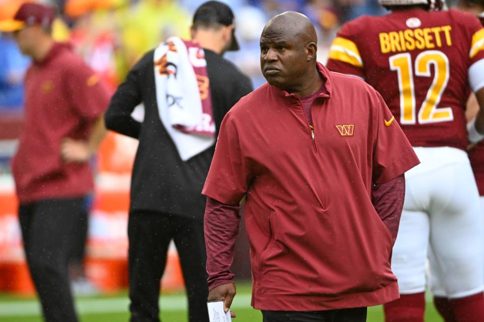 Commanders offensive coordinator Eric Bieniemy has proven himself in Washington. Maybe he can do the same for New England?