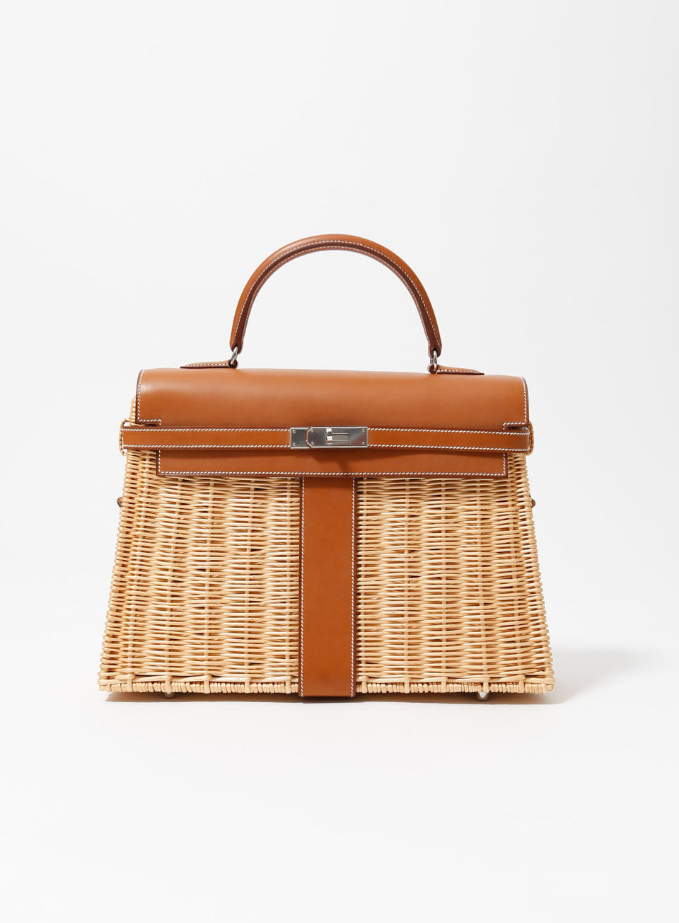 An Hermès Osier & Barenia Picnic Kelly 35 handbag featured on Resee.