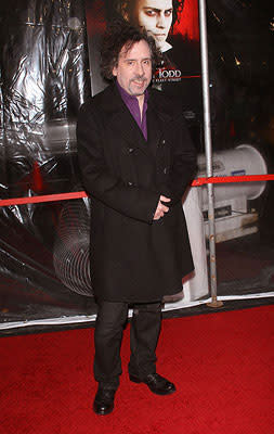 Director Tim Burton at the New York City premiere of DreamWorks Pictures' Sweeney Todd: The Demon Barber of Fleet Street