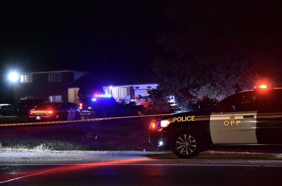 Peel Paramedics say one person has died and two others were rushed to hospital with life-threatening injuries after a shooting in Caledon late Monday. (CBC)