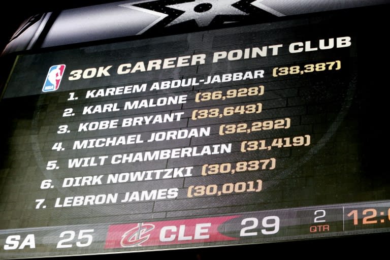 LeBron James came into the game against San Antonio needing just seven to scale the height only six others have achieved so far