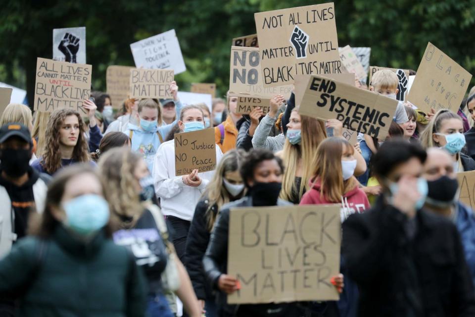 Protesters march from Windsor Castle (Getty Images)