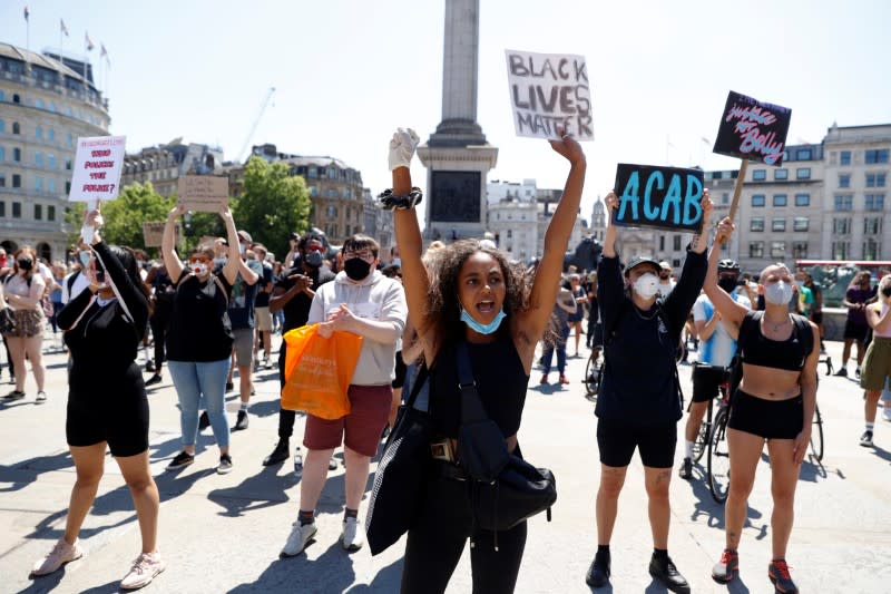 Protest against the death of George Floyd, in London