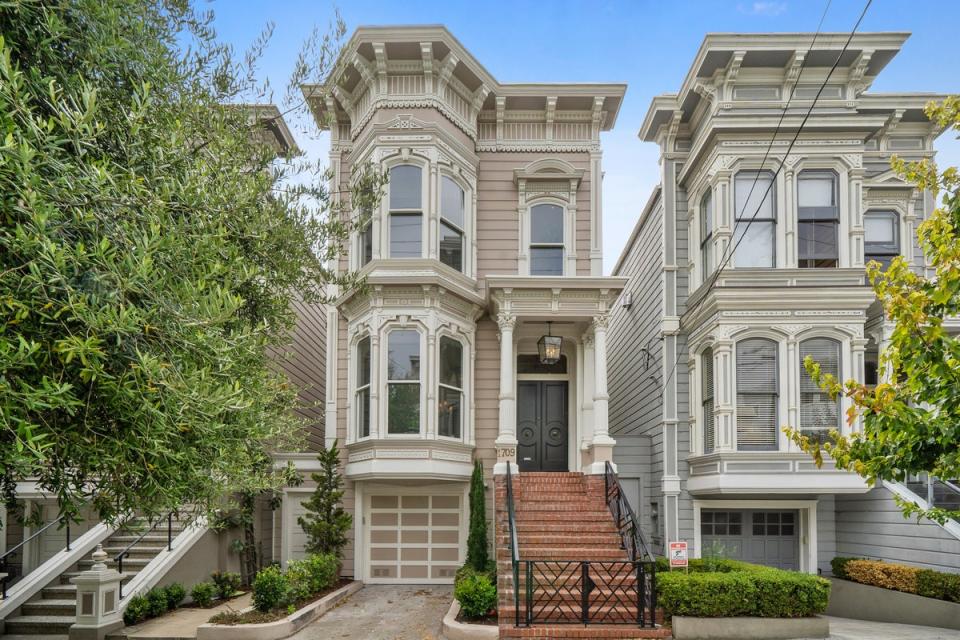 Exterior of the ‘Full House’ house in San Francisco that has now hit  market for $6.5million. (Christopher Stark)