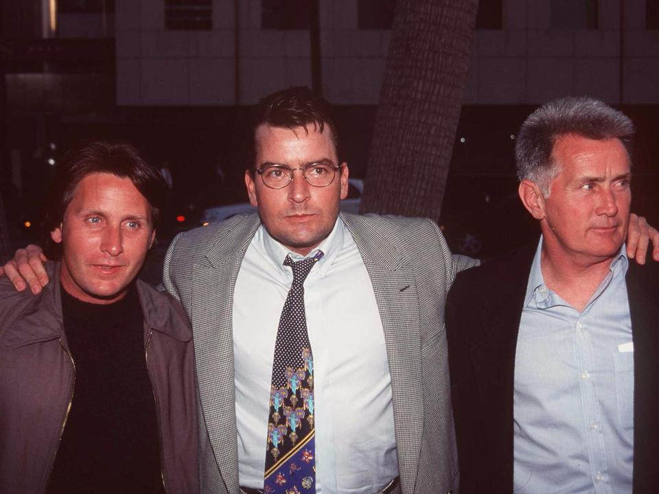 charlie and martin sheen with emilio esteves