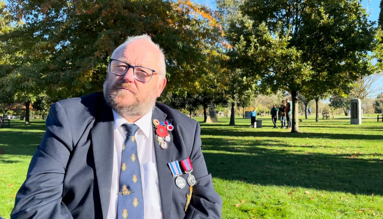 Veteran John Parkes said he was ‘eternally grateful’ for all the help RBL had given him after falling on hard times. (Stephanie Wareham/PA)
