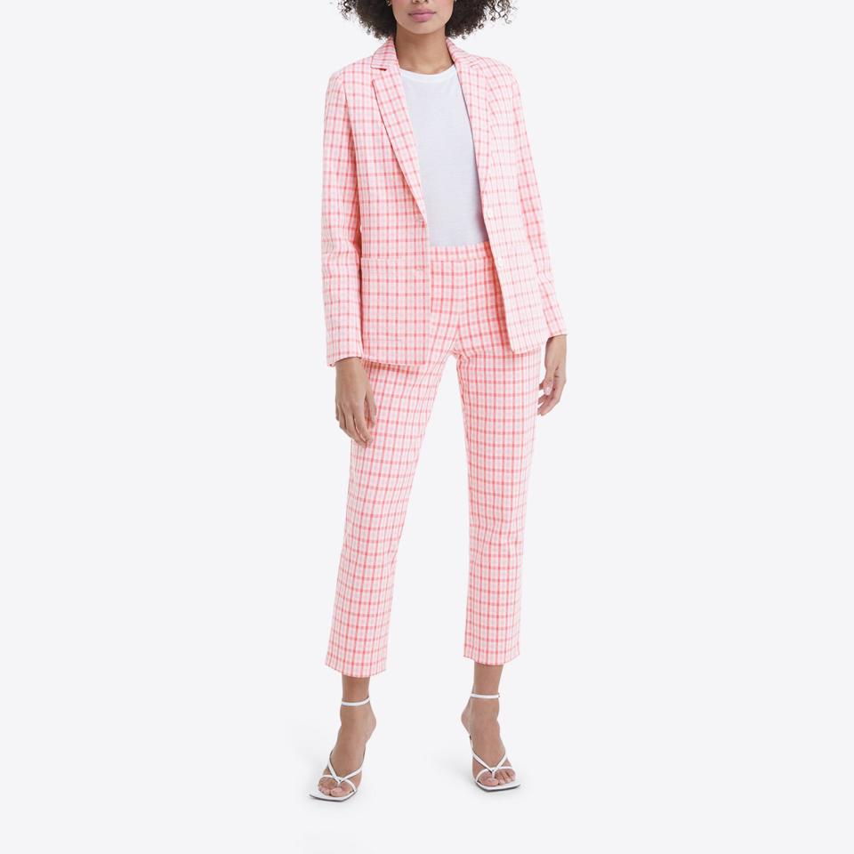 DRAPER JAMES PINK PLAID SET