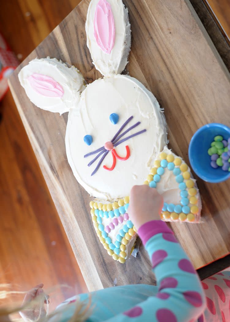 1) Candy Easter Bunny Cake