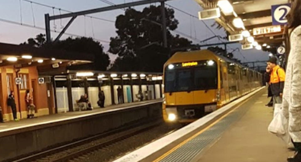 Sydney train platform 