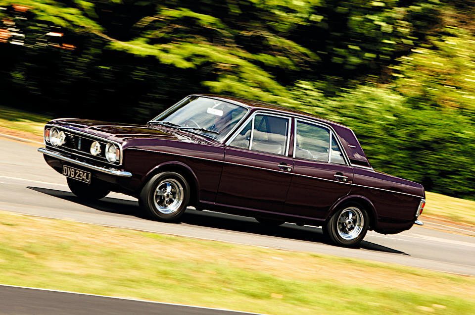 <p>Ford built Cortinas across four (or, depending on how you’re counting, five) generations from 1962 to 1982. For reasons which will shortly become apparent, the one we’re interested in here is the Mk2, which slightly resembled the contemporary US-market Falcon.</p><p>According to the Society of Motor Manufacturers and Traders, this was the most-registered car in the UK in 1967. It was available as a two- or four-door saloon or a five-door estate, and although the 1.6-litre Lotus Twin Cam engine was available there was no specific sports model in the range.</p>