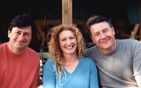Alan Titchmarsh, Charlie Dimmock and Tommy Walsh on 'Ground Force' - Credit:  Television Stills