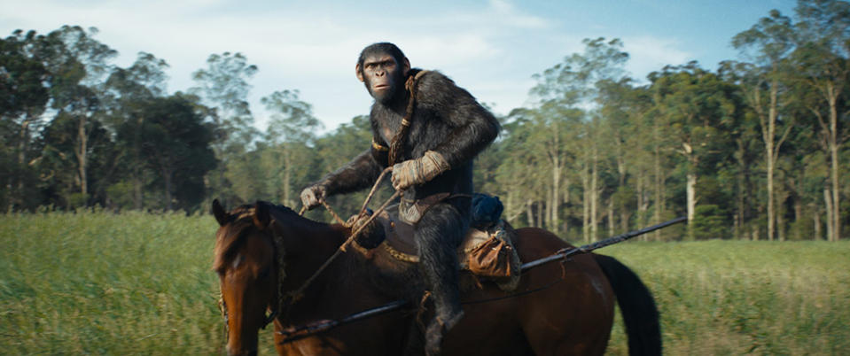 Noa (played by Owen Teague) in 20th Century Studios' KINGDOM OF THE PLANET OF THE APES.