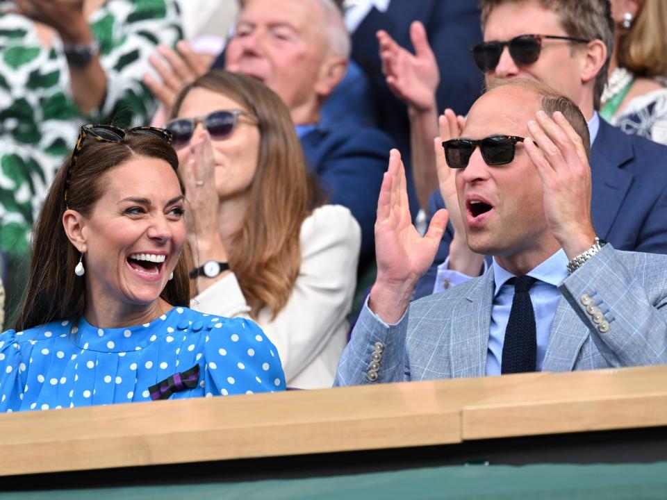 Prince William and Kate Middleton at Wimbledon 2022.