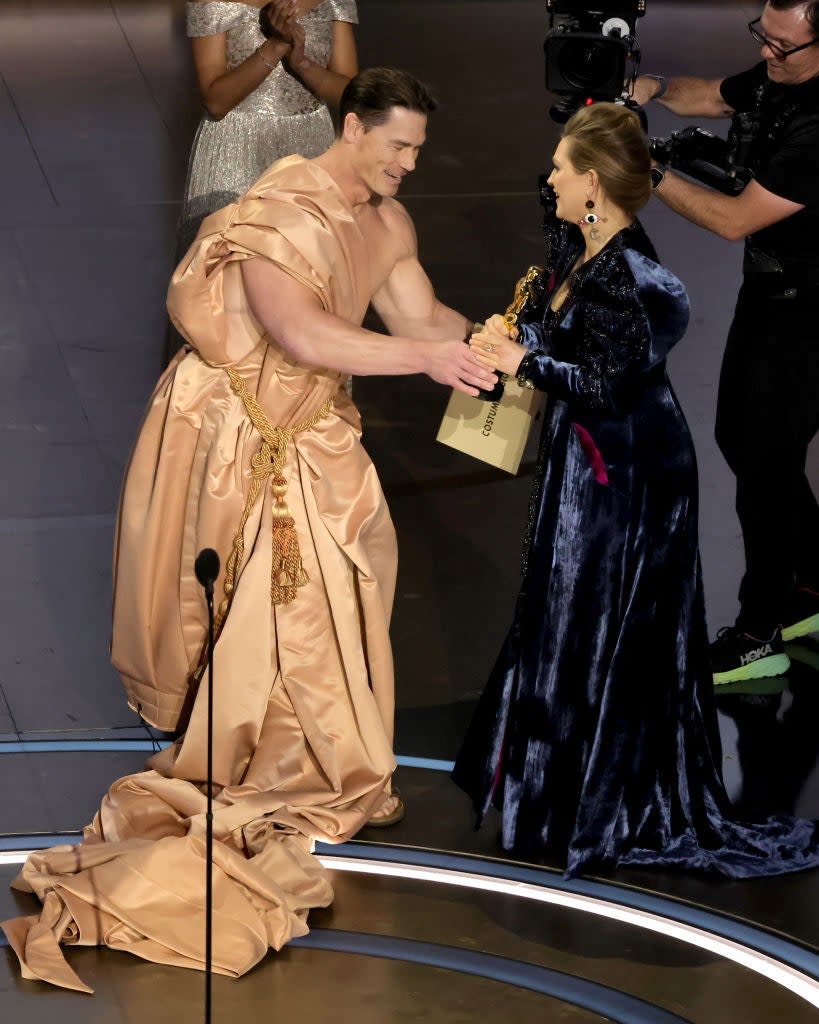 John Cena Presents in the Nude at 2024 Oscars After Streaker Bit Goes Awry