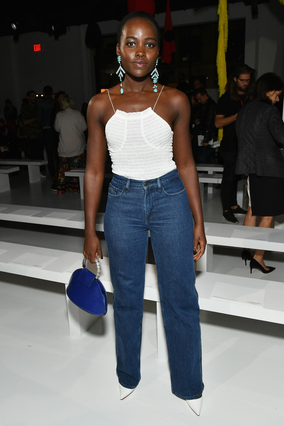 Lupita Nyong’o at Calvin Klein