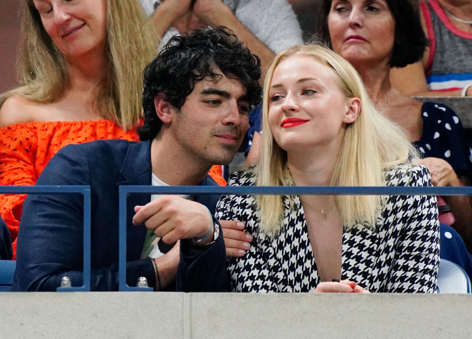 Joe Jonas and Sophie Turner attend the 2018 US Open