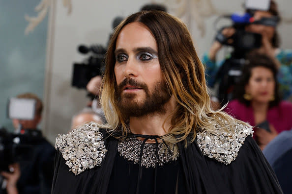 NEW YORK, NEW YORK - MAY 01: Jared Leto attends the 2023 Costume Institute Benefit celebrating "Karl Lagerfeld: A Line of Beauty" at Metropolitan Museum of Art on May 01, 2023 in New York City