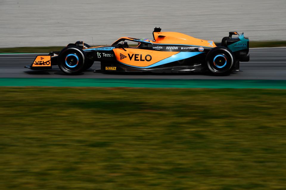 The McLaren has been showing good pace so far in Spain. (Getty Images)