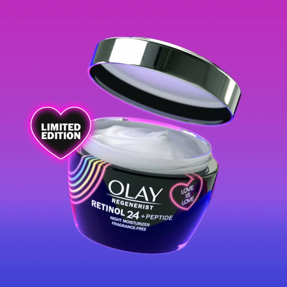 <p><a href="https://go.redirectingat.com?id=74968X1596630&url=https%3A%2F%2Fwww.olay.com%2Fretinol24-peptide-limited-edition-pride-jar-night-face-moisturizer&sref=https%3A%2F%2Fwww.seventeen.com%2Flife%2Fg20195640%2Fgay-pride-clothing-lgtbq-friendly-companies%2F" rel="nofollow noopener" target="_blank" data-ylk="slk:Shop Now;elm:context_link;itc:0;sec:content-canvas" class="link ">Shop Now</a></p><p>Limited Edition Pride Jar</p><p>$29.99</p><p>olay.com</p>