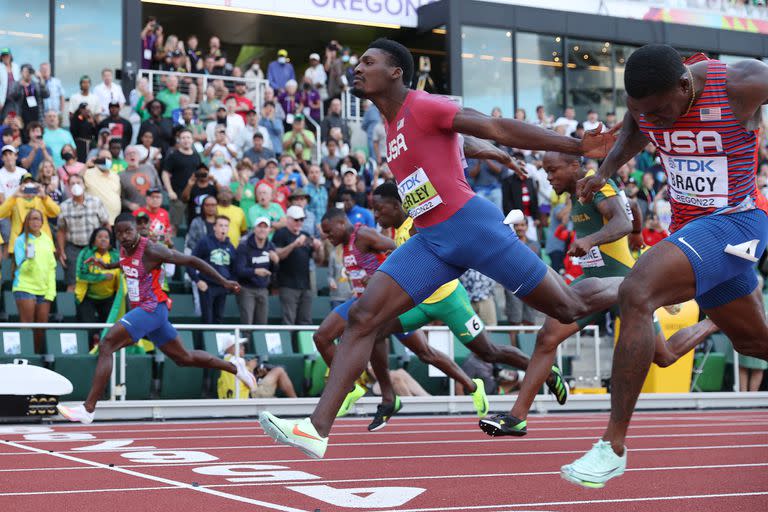 Fred Kerley en su día cumbre: campeón mundial de los 100m