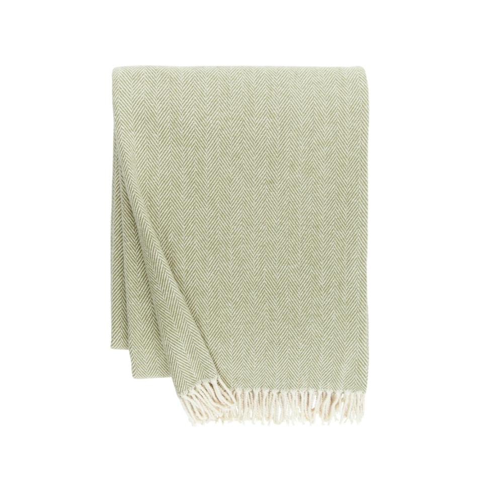 Gifts for Someone Going Through a Hard Time: sferra herringbone throw blanket