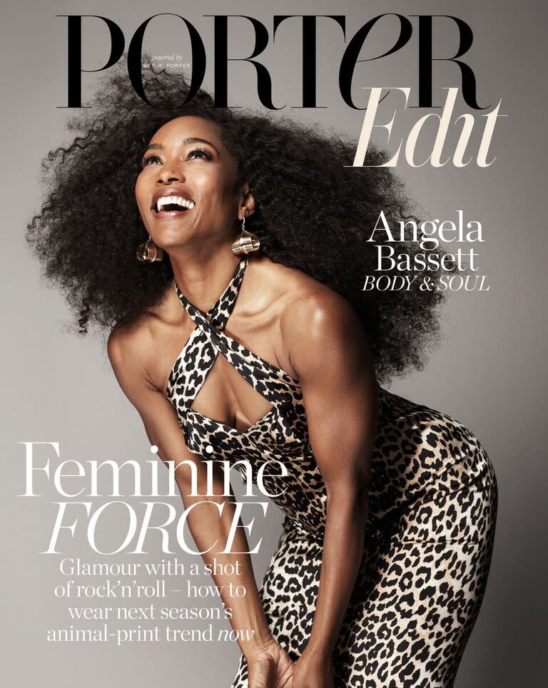 Angela Bassett, fierce and fabulous at 59, on the cover of PorterEdit. (Photo: Paola Kudacki /PorterEdit/<span class="s1">net-a-porter.com</span>)