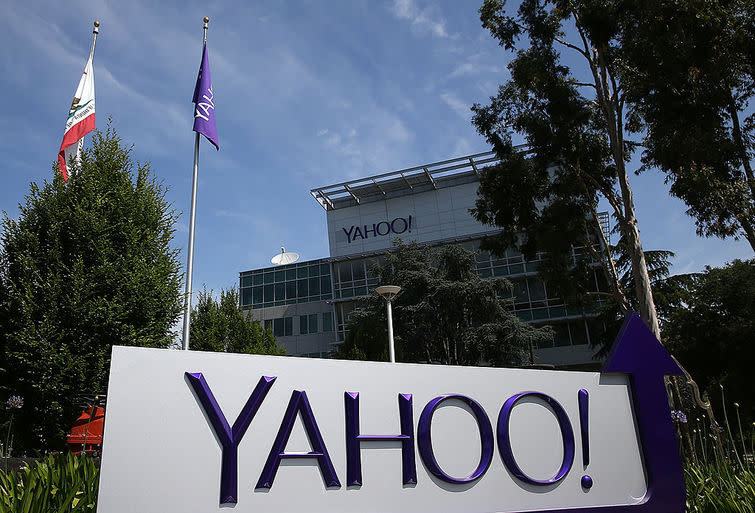 Yahoo headquarters in Sunnyvale, California. Credit: Justin Sullivan/Getty Images