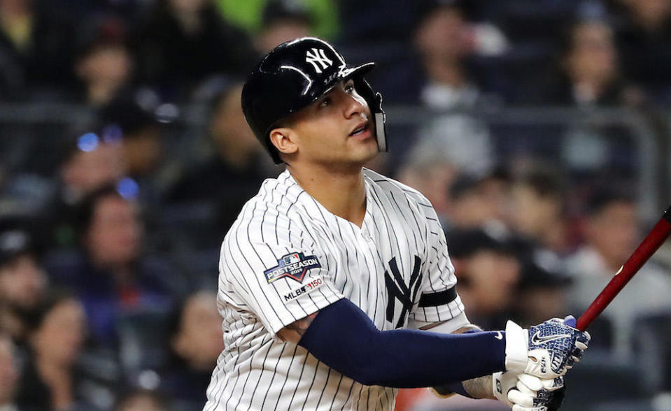 Gleyber Torres in 2019. / Credit: Elsa / Getty Images