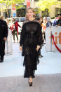 <p>For the film’s premiere, she changed into a flirty lace frock. <i>(Photo by Isaiah Trickey/FilmMagic)</i><br></p>