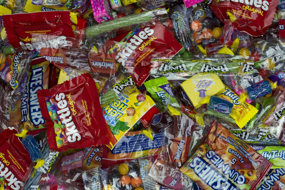 A pile of candy.