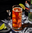 <p><em>Flavor-wise, the gingery snap and rum underbelly of this cocktail mirror all that good Thanksgiving spice. Thematically, "dark and stormy" is a great descriptor for any evening in late Thanksgiving that involves a family gathering. </em></p><p><strong>Ingredients</strong><br>• 2 oz. dark rum<br>• 3 oz. ginger beer<br>• 1/2 oz. lime juice (optional)</p><p><strong>Directions</strong><br>Fill a tall glass with ice cubes. Add rum, then pour in ginger beer and lime juice. Stir with a barspoon and garnish with a lime wedge.</p><p><a class="link " href="https://www.esquire.com/food-drink/drinks/recipes/a3747/dark-and-stormy-drink-recipe/" rel="nofollow noopener" target="_blank" data-ylk="slk:Read More;elm:context_link;itc:0;sec:content-canvas">Read More</a></p>