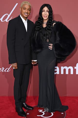 <p>Eamonn M. McCormack/Getty</p> Cher and Alexander "AE" Edwards