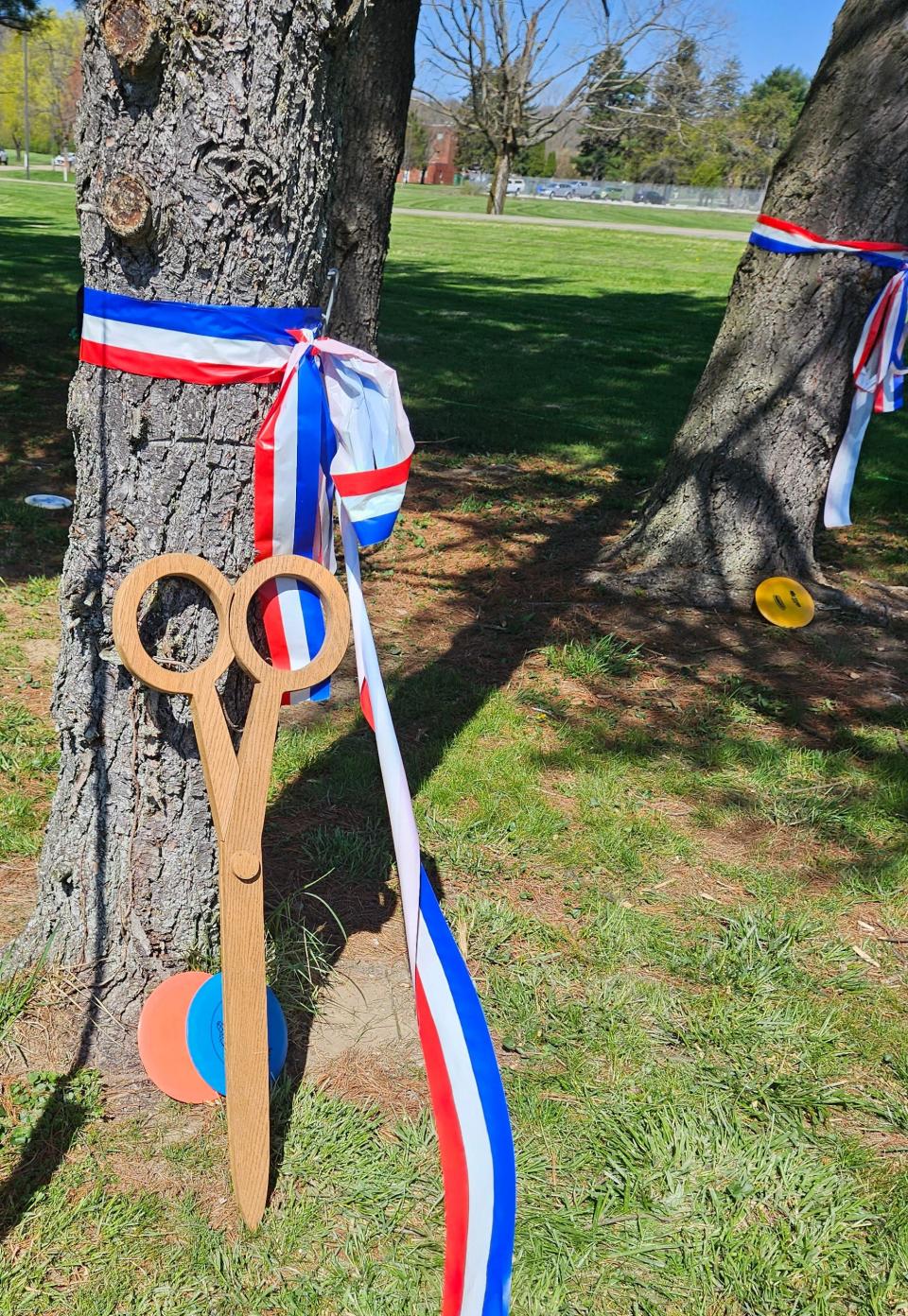 The ribbon cutting for the Aileen Cole Stewart Disc Golf Course on the Chillicothe VA campus officially took place on April 11, 2023.