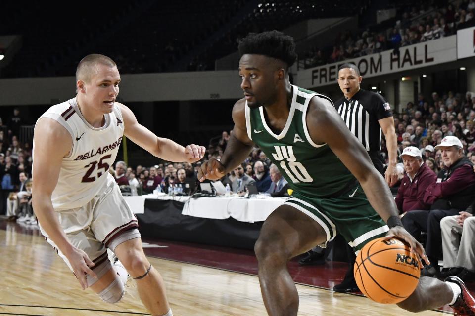 Gyasi Powell (10) was primarily a slasher on offense last year. He's improved his outside shooting to the point where he leads the team in three-point percentage.