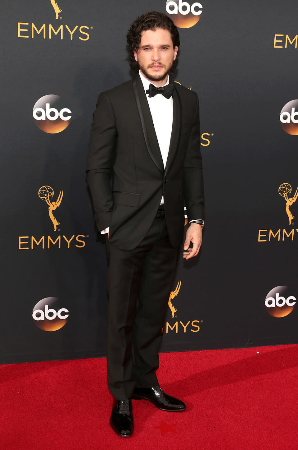 <p>Kit Harington arrives at the 68th Emmy Awards at the Microsoft Theater on September 18, 2016 in Los Angeles, Calif. (Photo by Getty Images)</p>