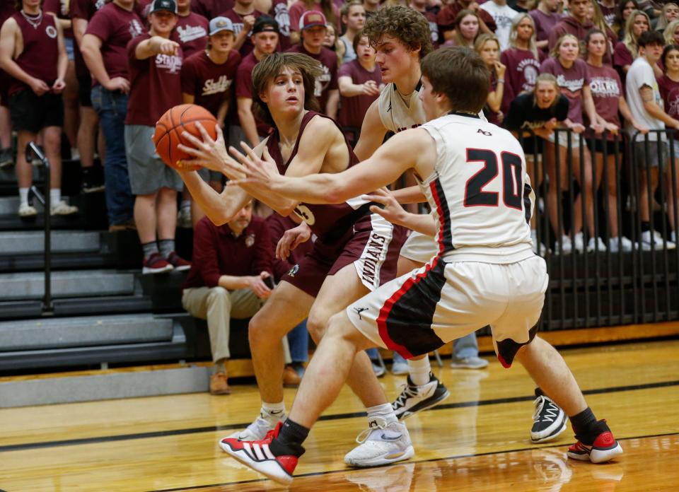 Cody Voysey, of Strafford, during their 66-52 victory over Ash Grove in the Class 3 Sectional matchup at Willard High School on Wednesday, March 2, 2022.