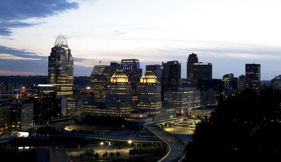 Some of Cincinnati's Fortune 500 companies dot its downtown skyline, including Procter & Gamble and Fifth Third.