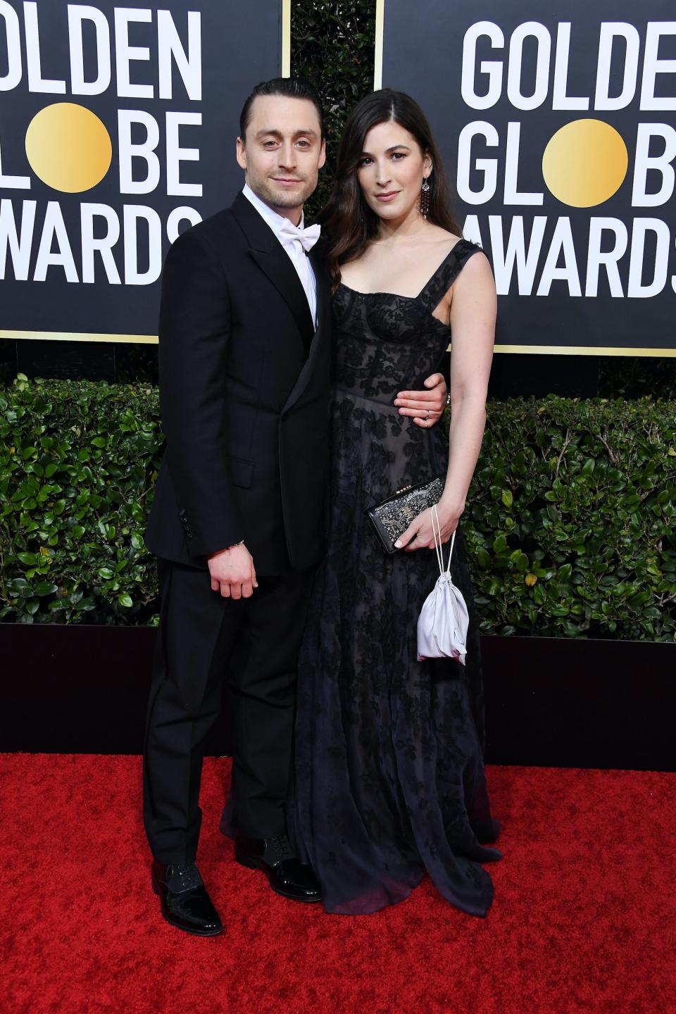 Kieran Culkin and Jazz Charton golden globes