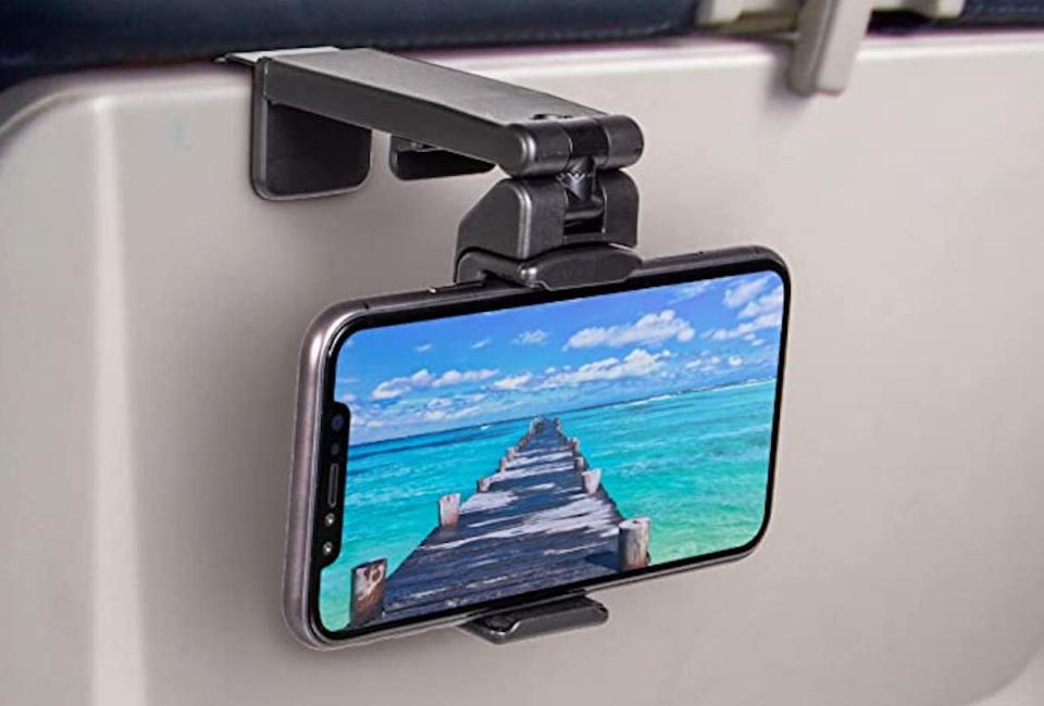 Airplane phone holder