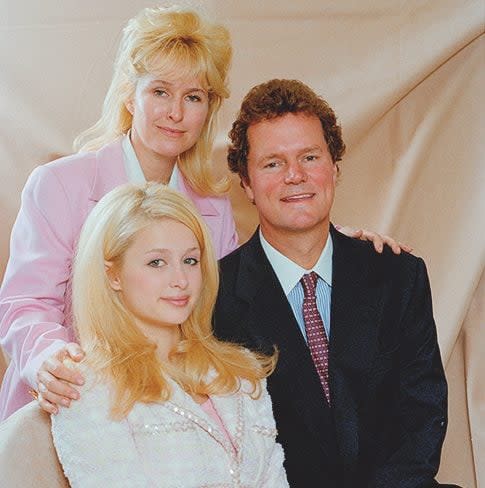 With her parents Kathy and Richard in 1996 - Getty Images