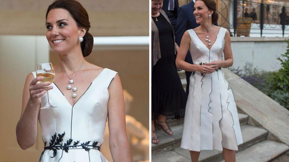 Kate goes glam for garden party