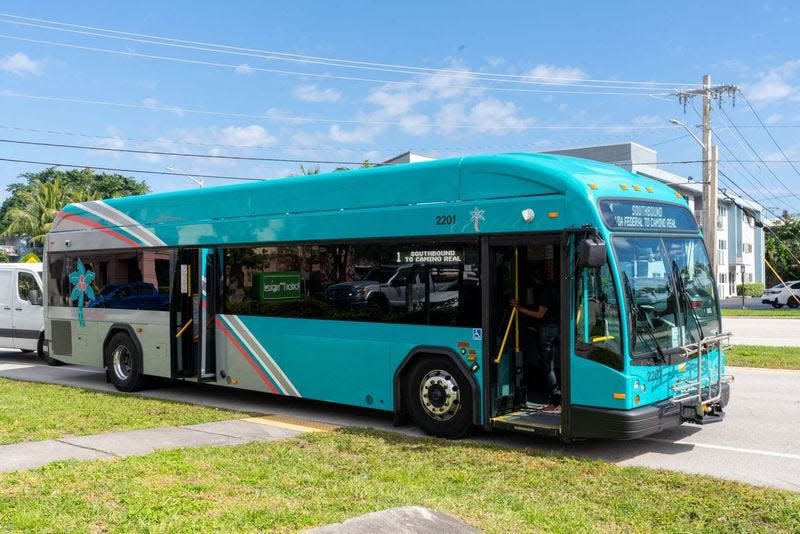 Palm Tran passengers arriving in West Palm Beach from Port St. Lucie will be in walking distance of the Tri-Rail/Amtrak/Greyhound station, the Brightline train station, City Hall, the Palm Beach County government building as well as the rest of downtown