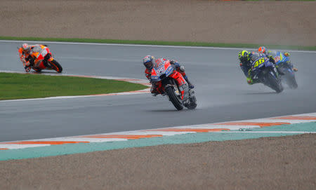 MotoGP - Valencian Grand Prix - Circuit Ricardo Tormo, Valencia, Spain - November 18, 2018 Ducati Team's Andrea Dovizioso in action during the race REUTERS/Heino Kalis