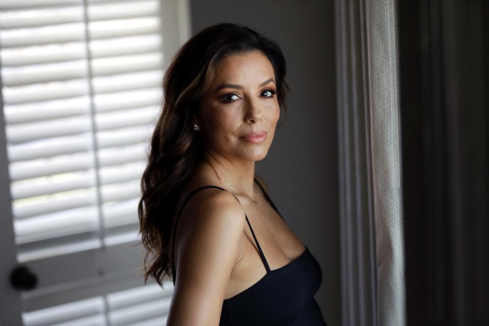 Eva Longoria at the Four Seasons Hotel in Beverly Hills on Tuesday, July 30, 2019.