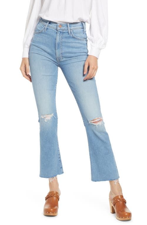 The Hustler Distressed Raw Hem Ankle Jean