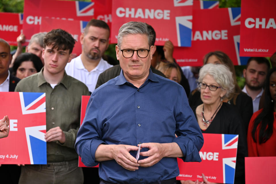 El laborista Keir Starmer es el gran favorito para las elecciones generales. (Photo by John Keeble/Getty Images)