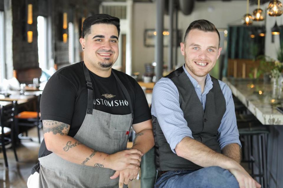 Andres Kaifer and Alex Bridges of Customshop are bringing tapas to Optimist Hall. Customshop